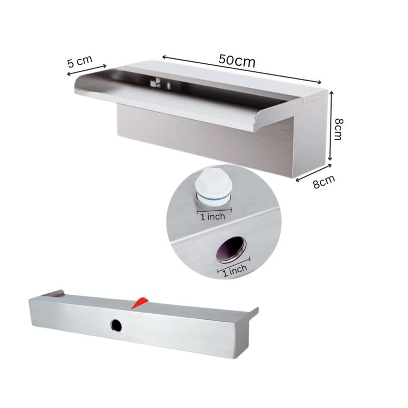 مصب شلال جداري ستانلس ستيل