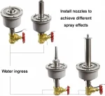 إنارة نوافير من ستانلس ستيل