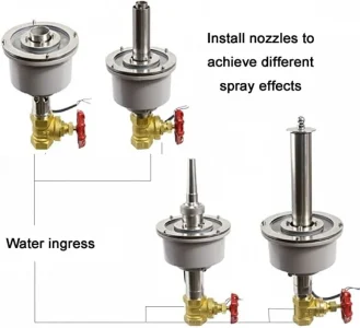 إنارة نوافير من ستانلس ستيل