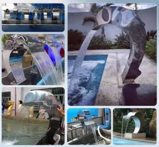 مصب شلال مسبح ستيل -دلفين