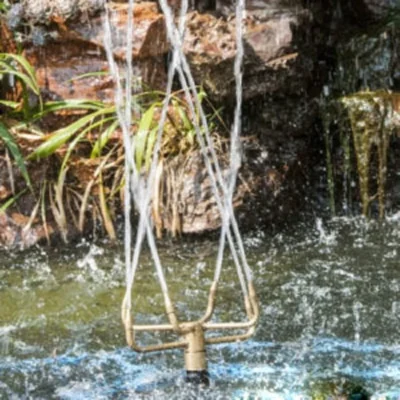 راس نافورة دوارة مسطحة