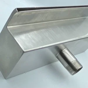 مصب شلال ستانلس ستيل جداري - مغلق