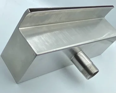 مصب شلال ستانلس ستيل جداري - مغلق