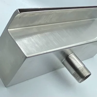 مصب شلال ستانلس ستيل جداري - مغلق