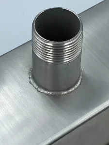 مصب شلال ستانلس ستيل جداري - مغلق