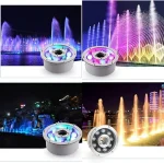 إنارة نافورة من ستانلس ستيل