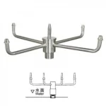 راس نافورة دوارة مسطحة