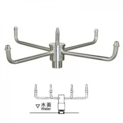 راس نافورة دوارة مسطحة
