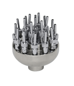 راس نافورة زهرة ثلاثية