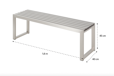 مقعد ستانلس ستيل متعدد الاستخدامات