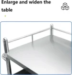 ترولي ستانلس ستيل للمستشفيات