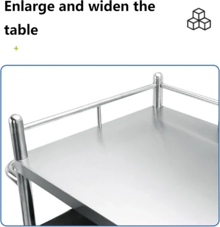 ترولي ستانلس ستيل للمستشفيات