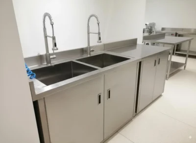 حوض غسيل مزدوج ستانلس