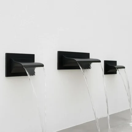 مصب شلال أسود ستانلس ستيل 316 مقاوم للصدأ