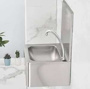 مغسلة ستيل 304 تشغيل بالركبة متينة مقاومة للصدأ